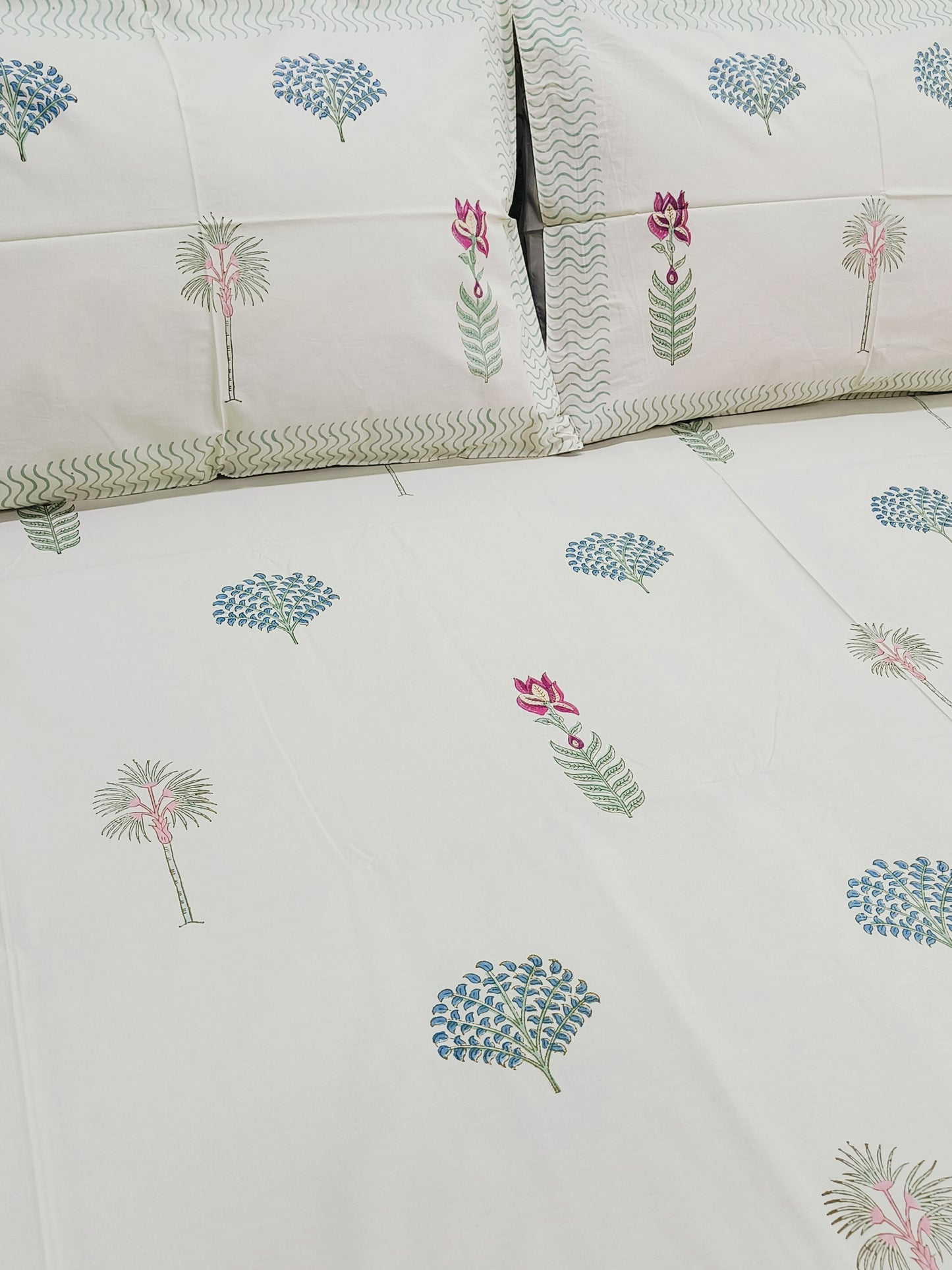 FRESH ARRIVAL Handblock Printed Premium Bedsheets (Dispatch Time 24 Hours)