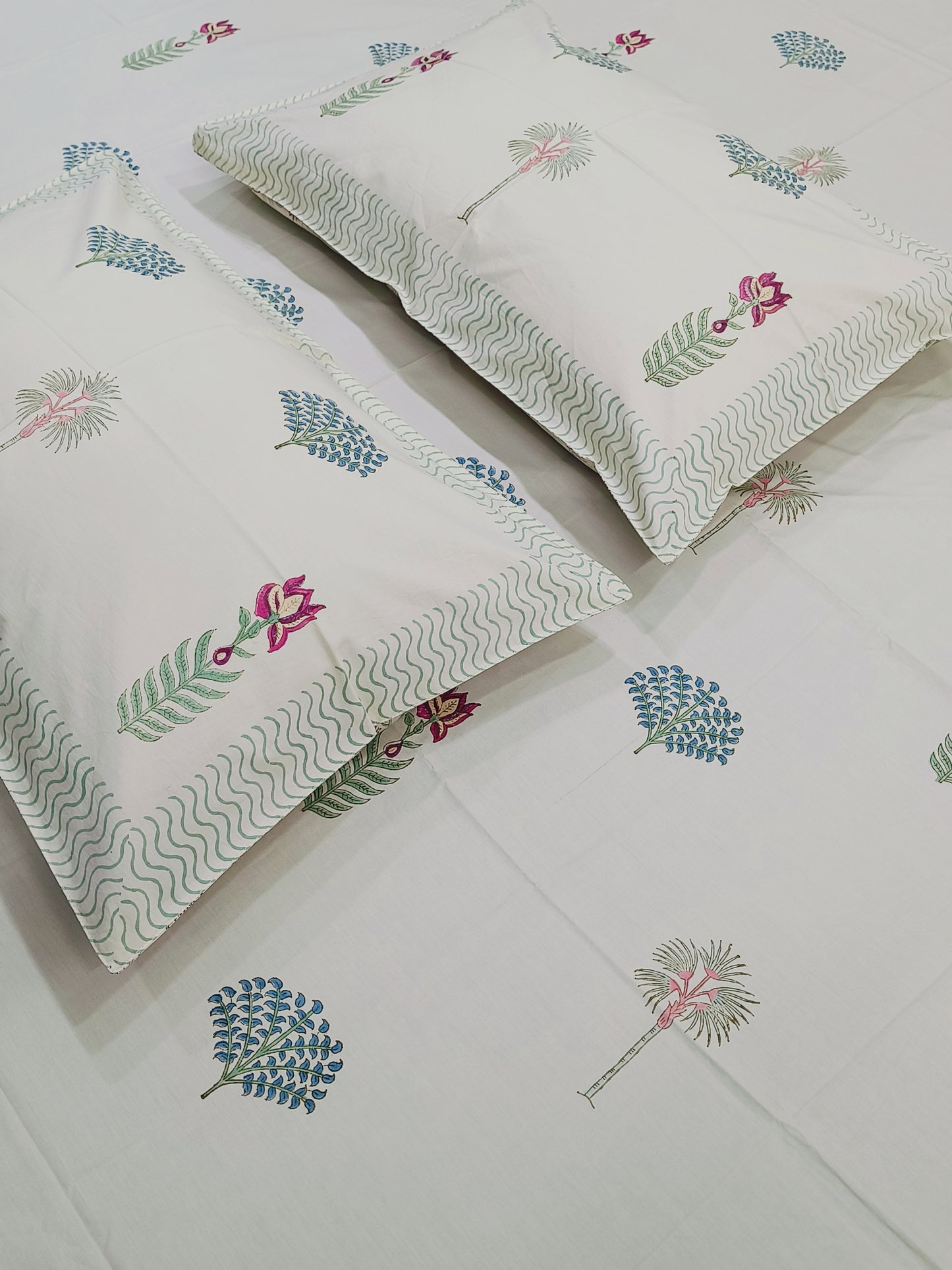 FRESH ARRIVAL Handblock Printed Premium Bedsheets (Dispatch Time 24 Hours)