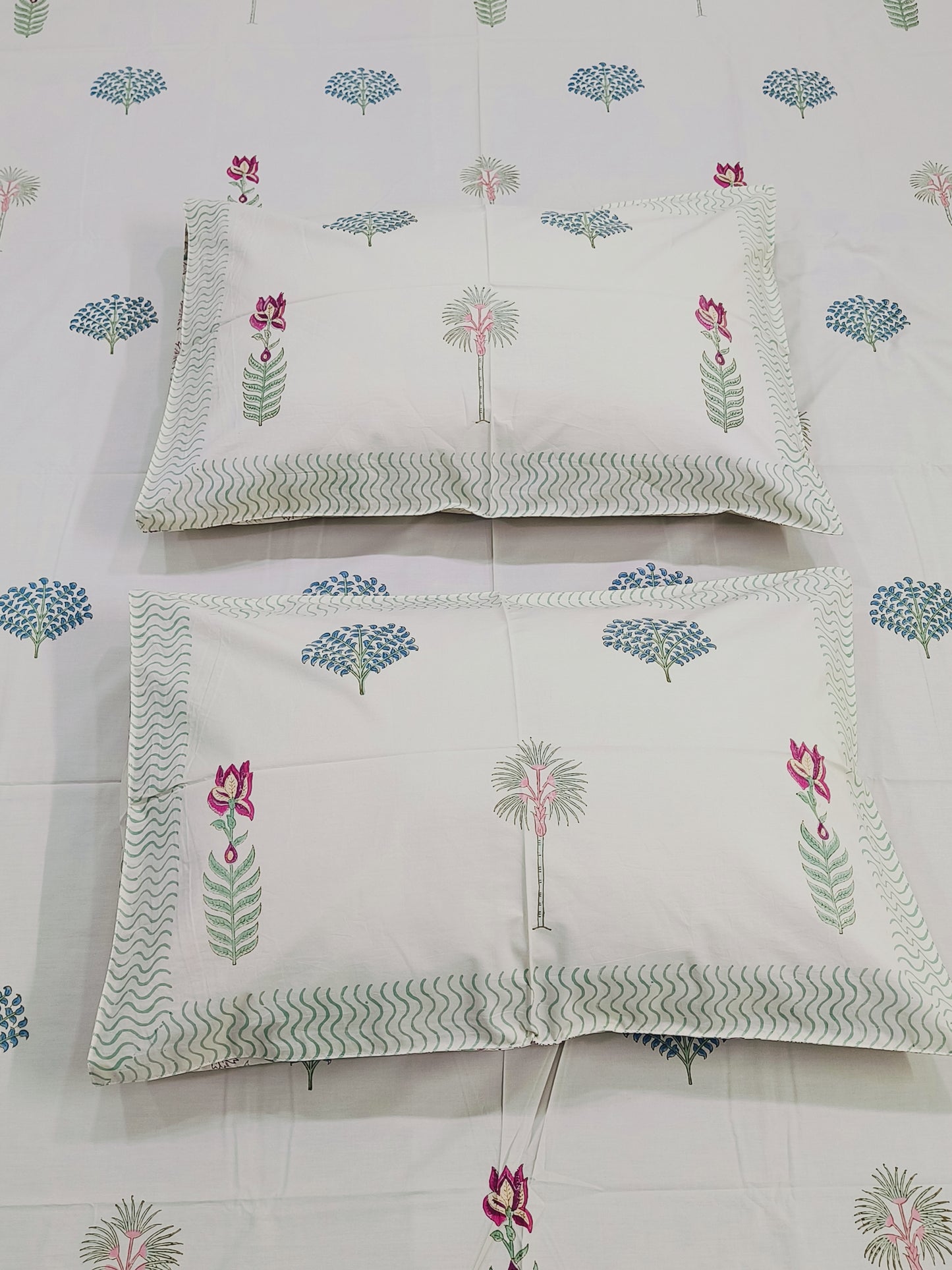 FRESH ARRIVAL Handblock Printed Premium Bedsheets (Dispatch Time 24 Hours)