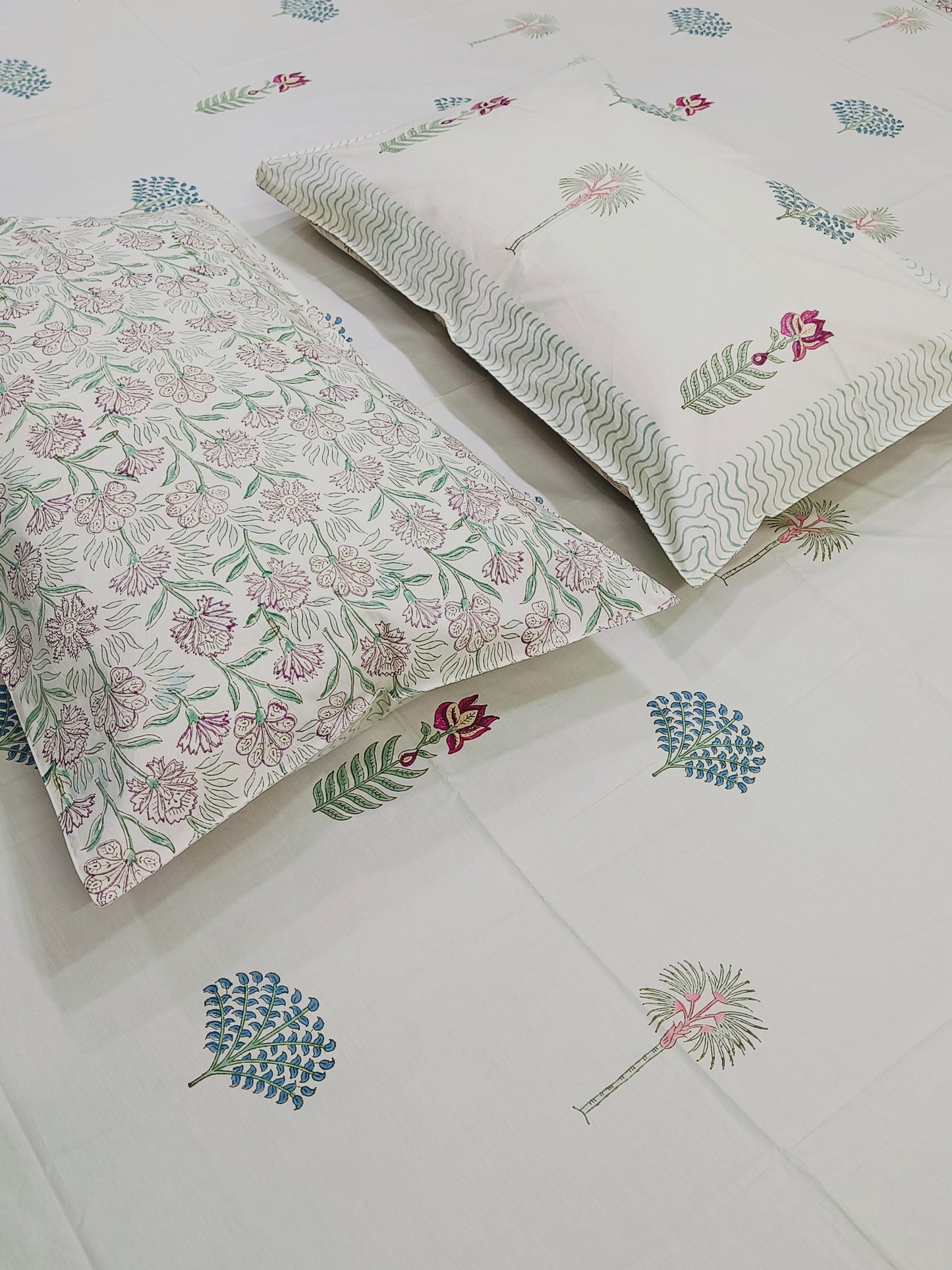 FRESH ARRIVAL Handblock Printed Premium Bedsheets (Dispatch Time 24 Hours)