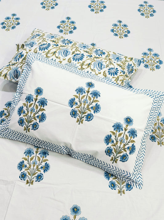 Bedsheet With King Size Pillow Cases