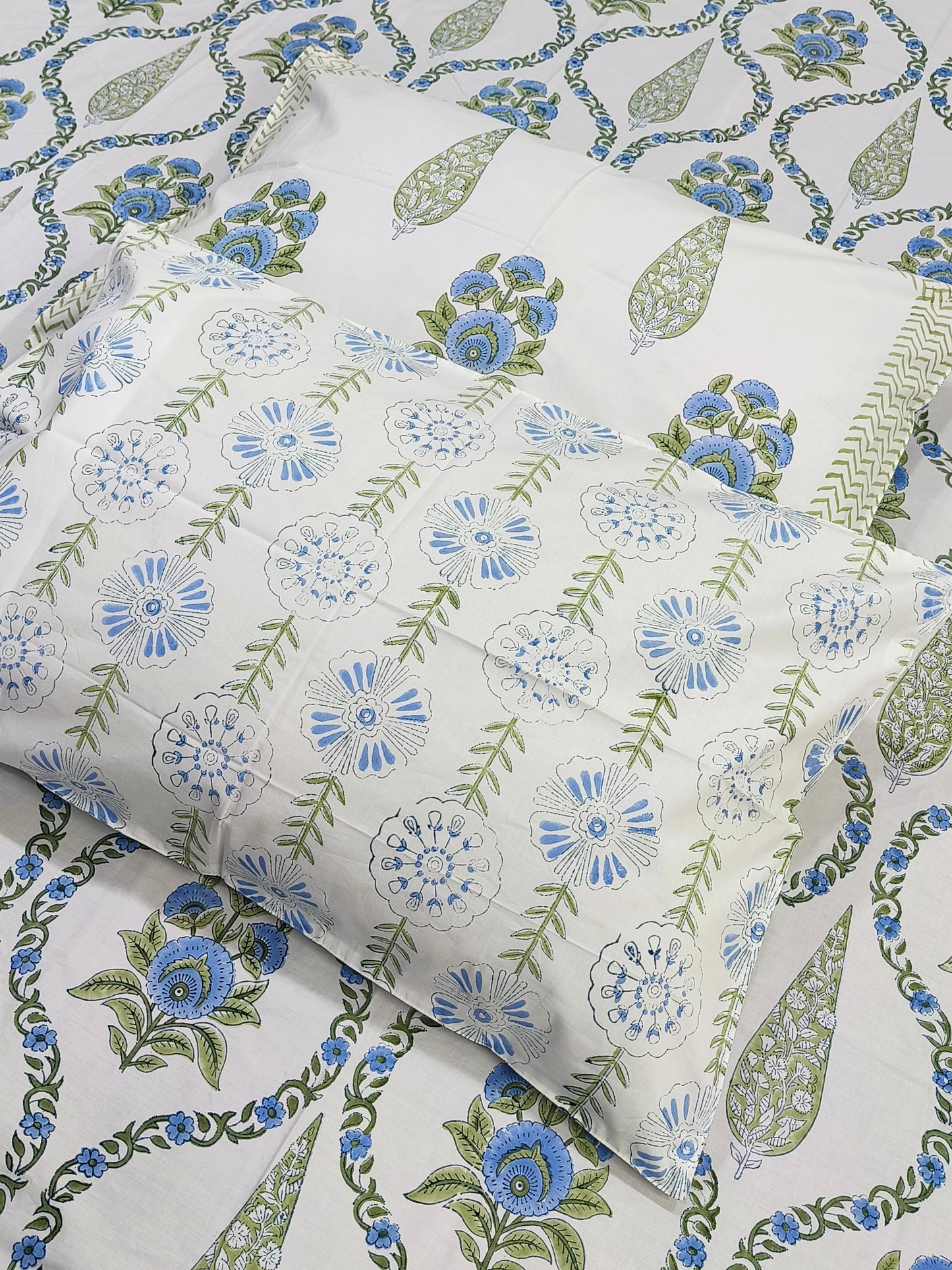 FRESH ARRIVAL Handblock Printed Premium Bedsheets(Dispatch Time 24 Hours)