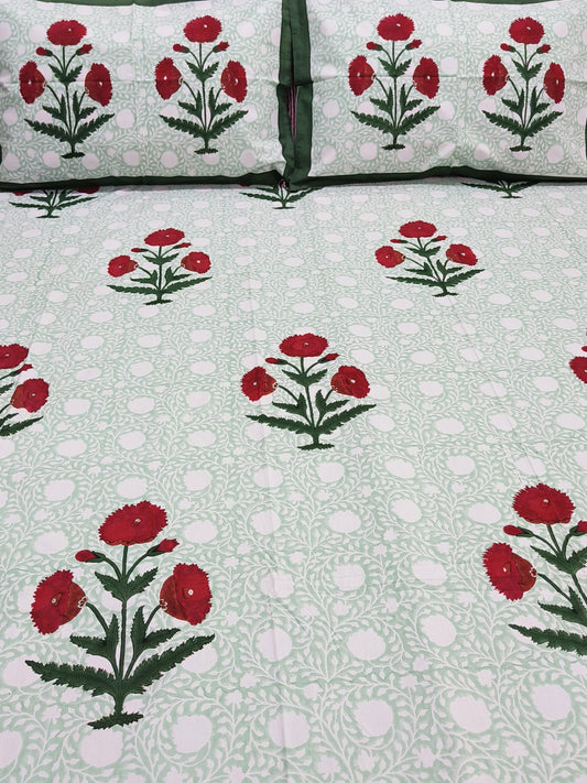 Bedsheet With King Size Pillow Cases