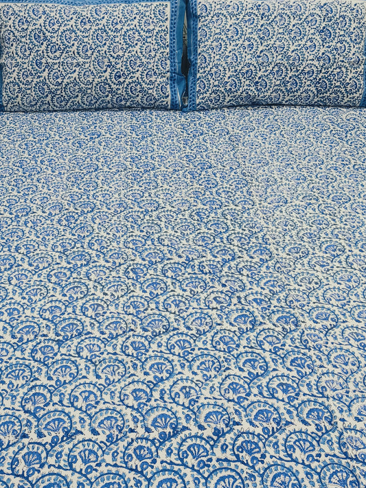 FRESH ARRIVAL Handblock Printed Premium Bedsheets(Dispatch Time 24 Hours)
