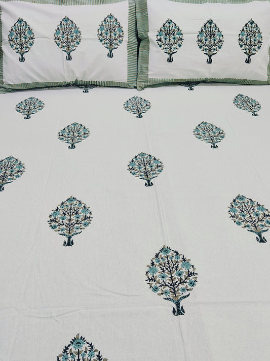 FRESH ARRIVAL Handblock Printed Premium Bedsheets(Dispatch Time 24 Hours)
