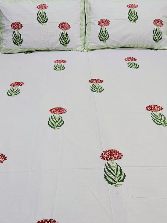 FRESH ARRIVAL Handblock Printed Premium Bedsheets(Dispatch Time 24 Hours)