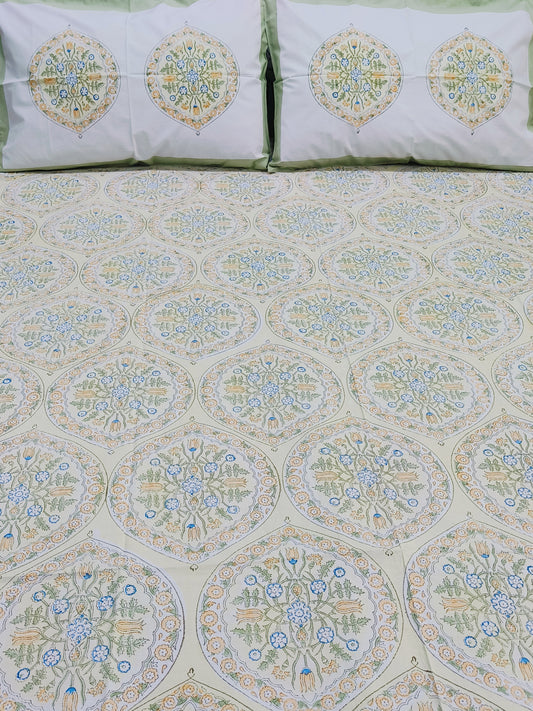FRESH ARRIVAL Handblock Printed Premium Bedsheets(Dispatch Time 24 Hours)