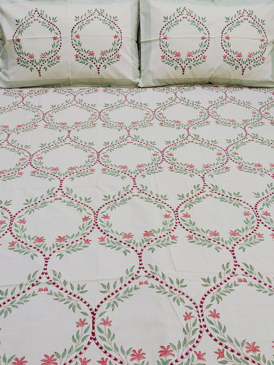 FRESH ARRIVAL Handblock Printed Premium Bedsheets(Dispatch Time 24 Hours)