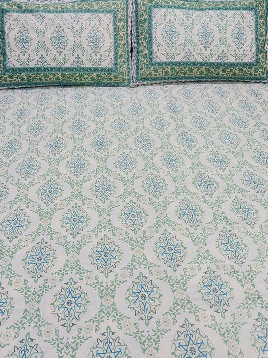 FRESH ARRIVALS Gulbahaar King Size Bedsheets(Dispatch Time 24 Hours)