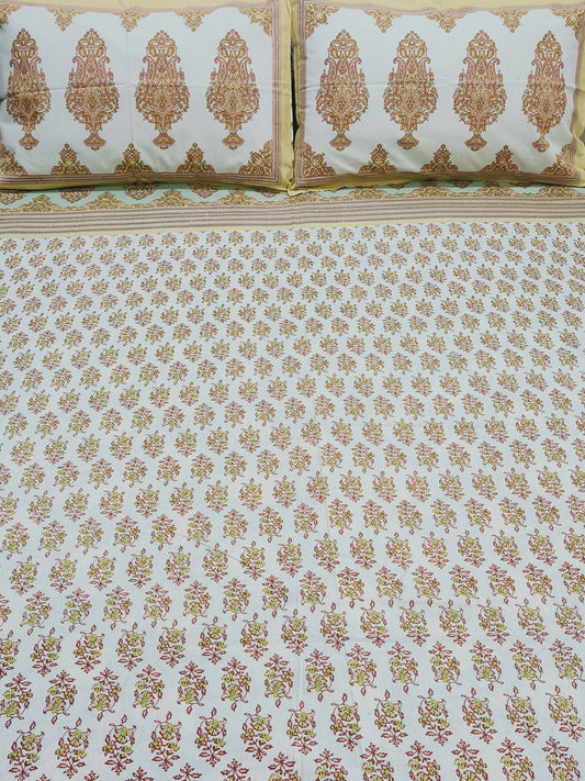 FRESH ARRIVALS Gulbahaar King Size Bedsheets(Dispatch Time 24 Hours)