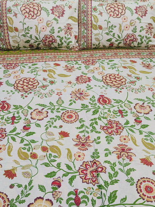 FRESH ARRIVALS Gulbahaar King Size Bedsheets(Dispatch Time 24 Hours)