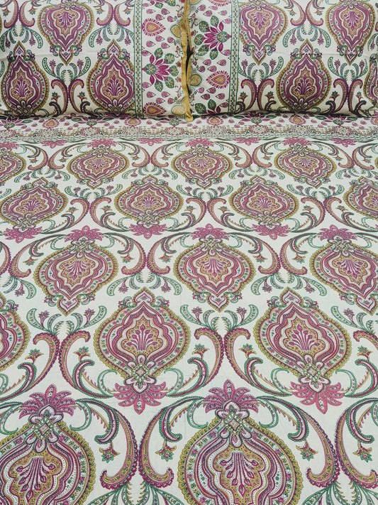 FRESH ARRIVALS Gulbahaar King Size Bedsheets(Dispatch Time 24 Hours)