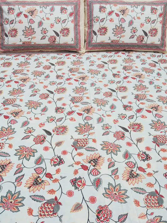 FRESH ARRIVALS Gulbahaar King Size Bedsheets(Dispatch Time 24 Hours)