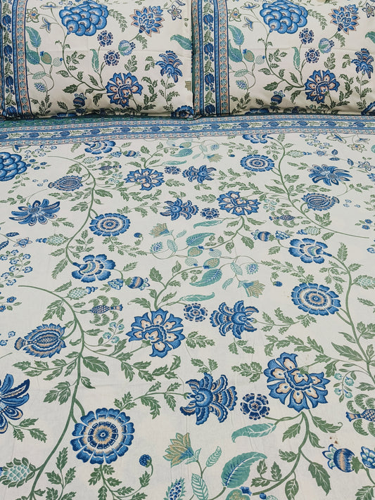Bedsheet With King Size Pillow Cases