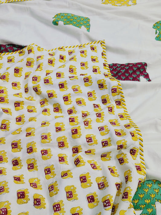 FRESH ARRIVAL Handblock Printed Premium Double Bed Dohars