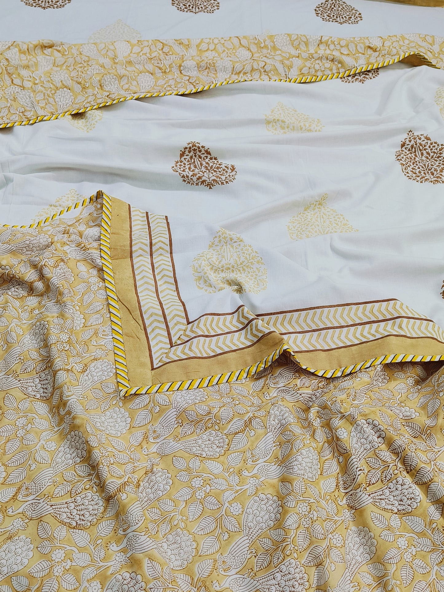 FRESH ARRIVAL Handblock Printed Premium Double Bed Dohars
