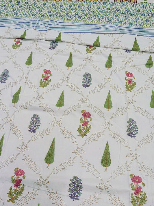 FRESH ARRIVAL Handblock Printed Premium Double Bed Dohars