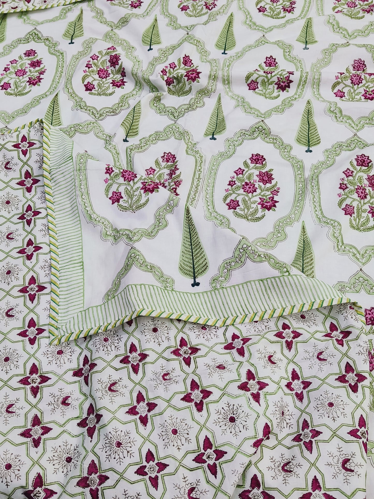 FRESH ARRIVAL Handblock Printed Premium Double Bed Dohars