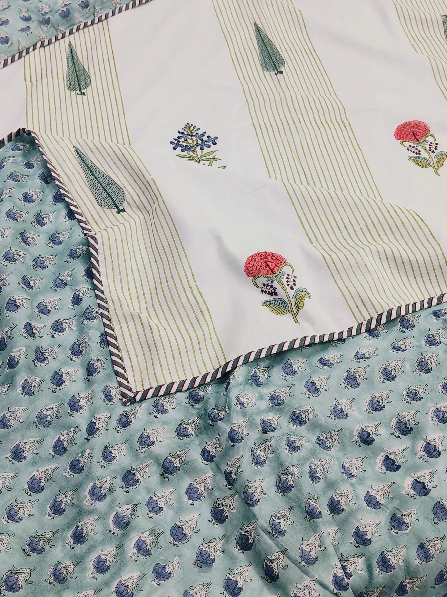 FRESH ARRIVAL Handblock Printed Premium Double Bed Dohars