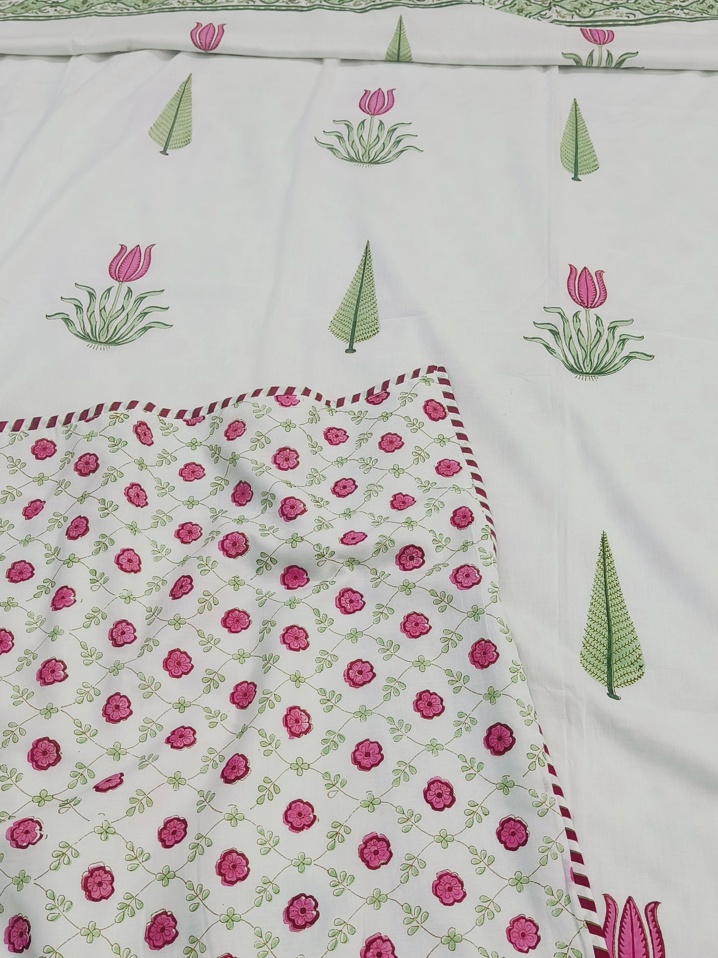 FRESH ARRIVAL Handblock Printed Premium Double Bed Dohars