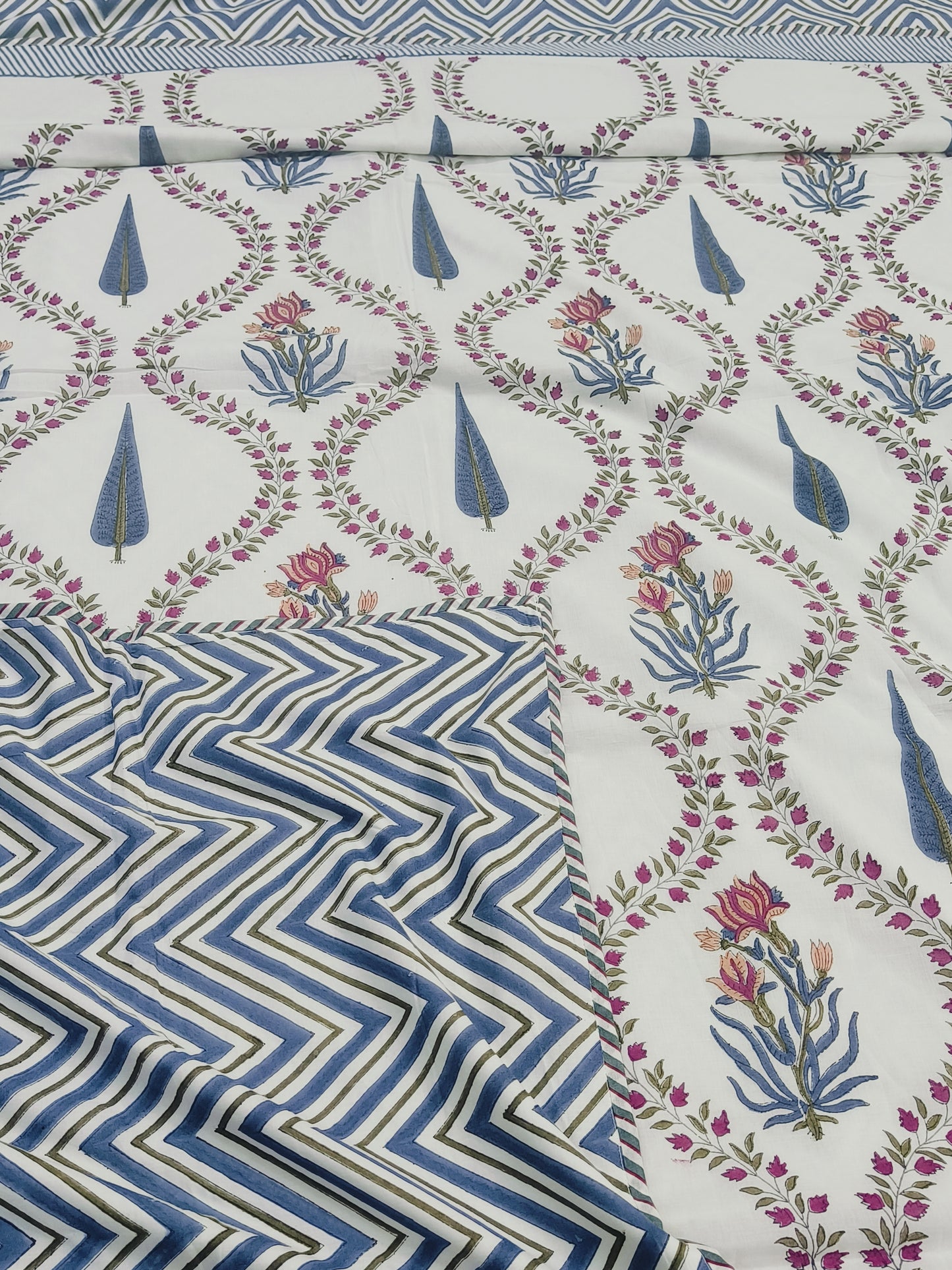 FRESH ARRIVAL Handblock Printed Premium Double Bed Dohars