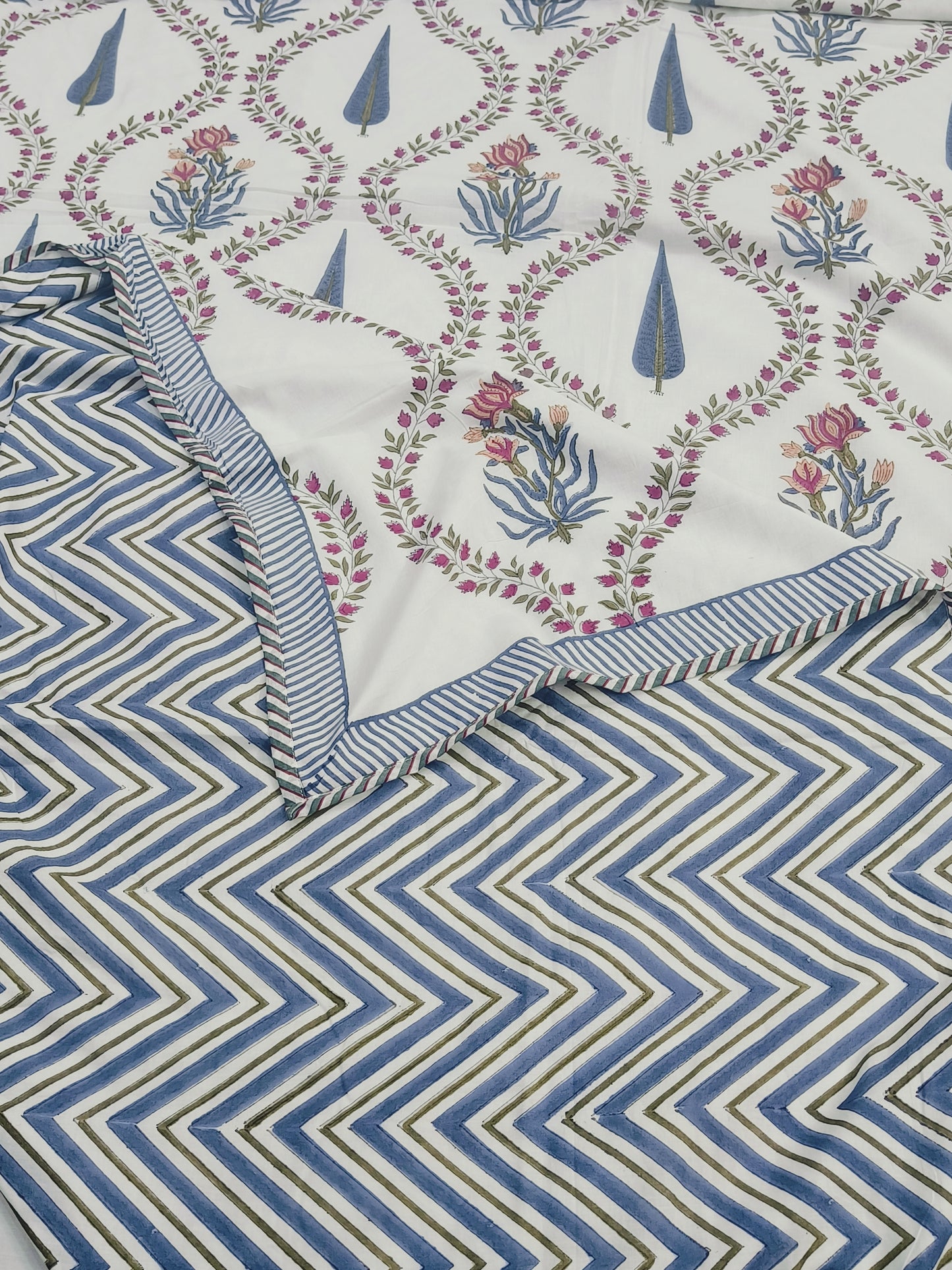 FRESH ARRIVAL Handblock Printed Premium Double Bed Dohars