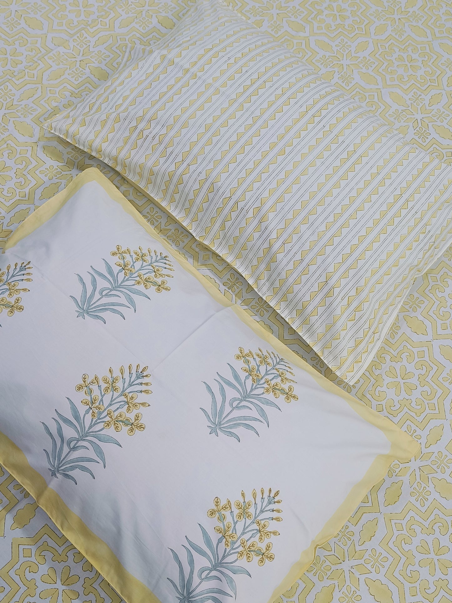 Handblock Printed Premium Bedsheets (Dispatch Time 24 Hours)