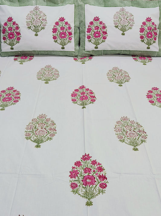 Handblock Printed Premium Bedsheets (Dispatch Time 24 Hours)