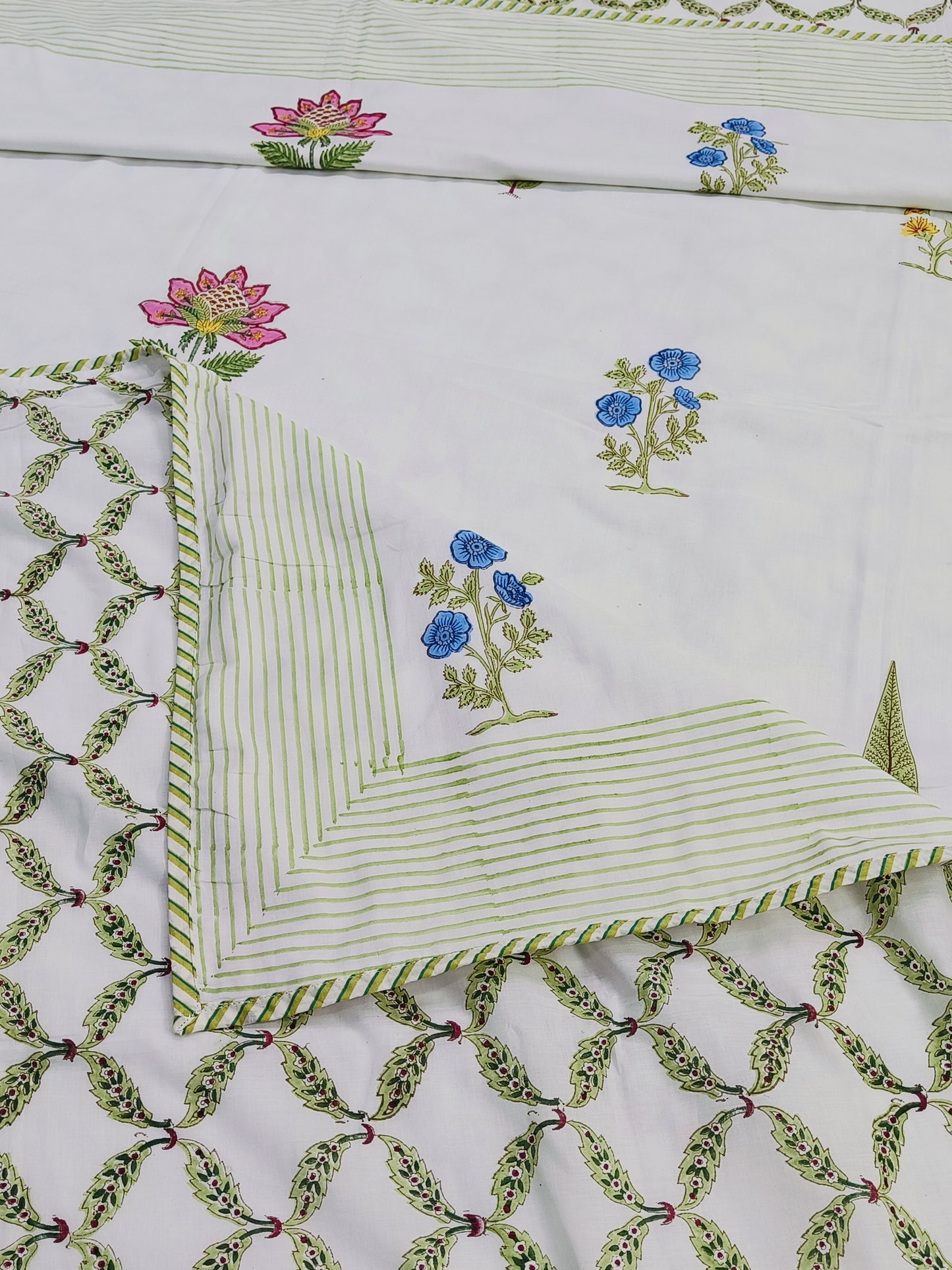 FRESH ARRIVAL Handblock Printed Premium Double Bed Dohars