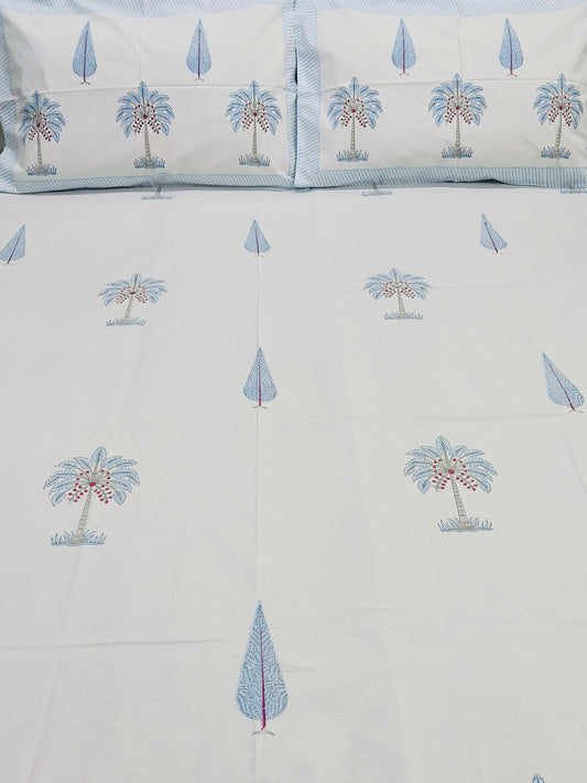 Bedsheet With King Size Pillow Cases