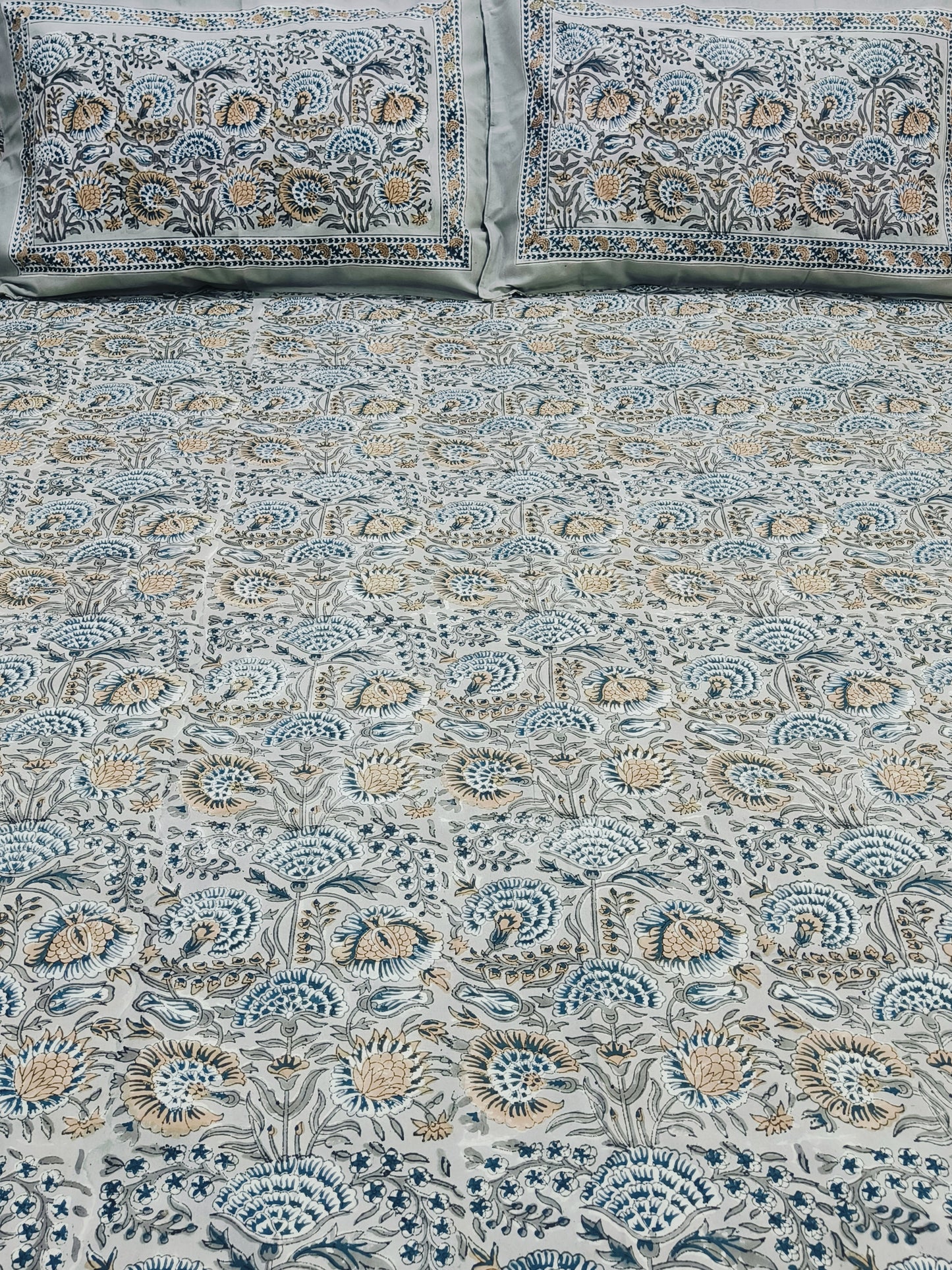 FRESH ARRIVAL Handblock Printed Premium Bedsheets(Dispatch Time 24 Hours)