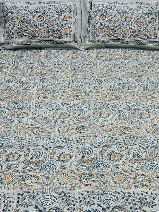 FRESH ARRIVAL Handblock Printed Premium Bedsheets(Dispatch Time 24 Hours)