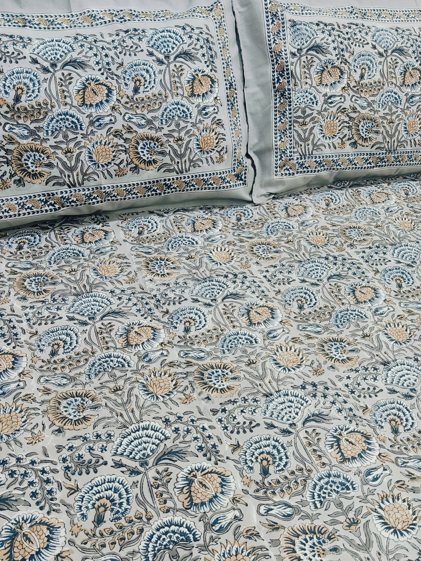 FRESH ARRIVAL Handblock Printed Premium Bedsheets(Dispatch Time 24 Hours)
