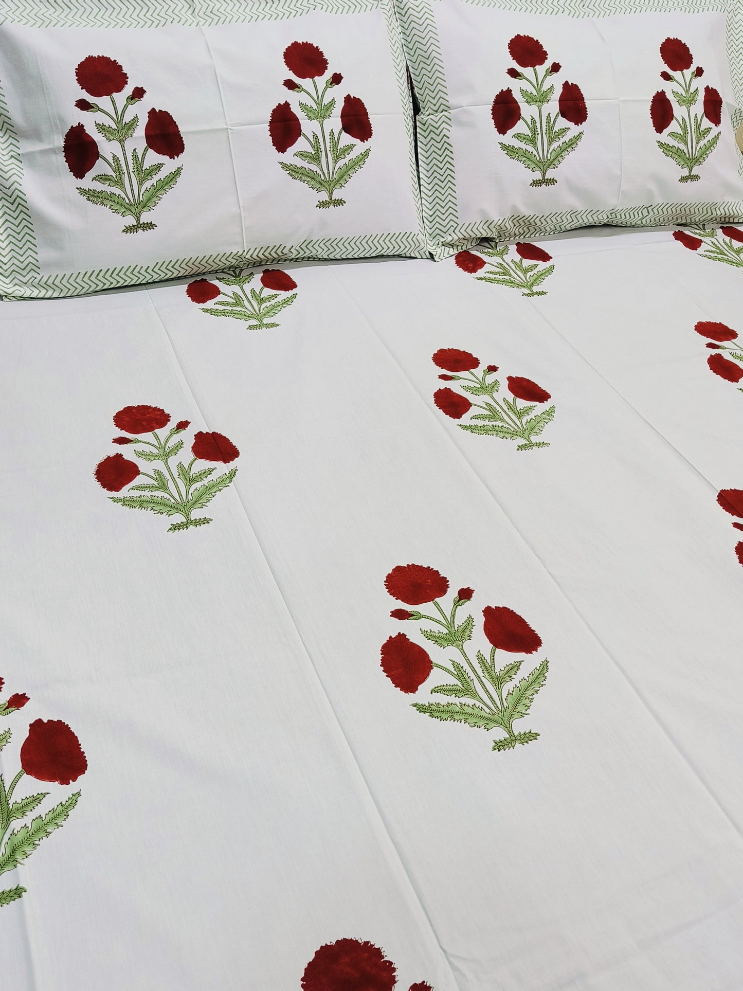 FRESH ARRIVAL Handblock Printed Premium Bedsheets (Dispatch Time 24 Hours)