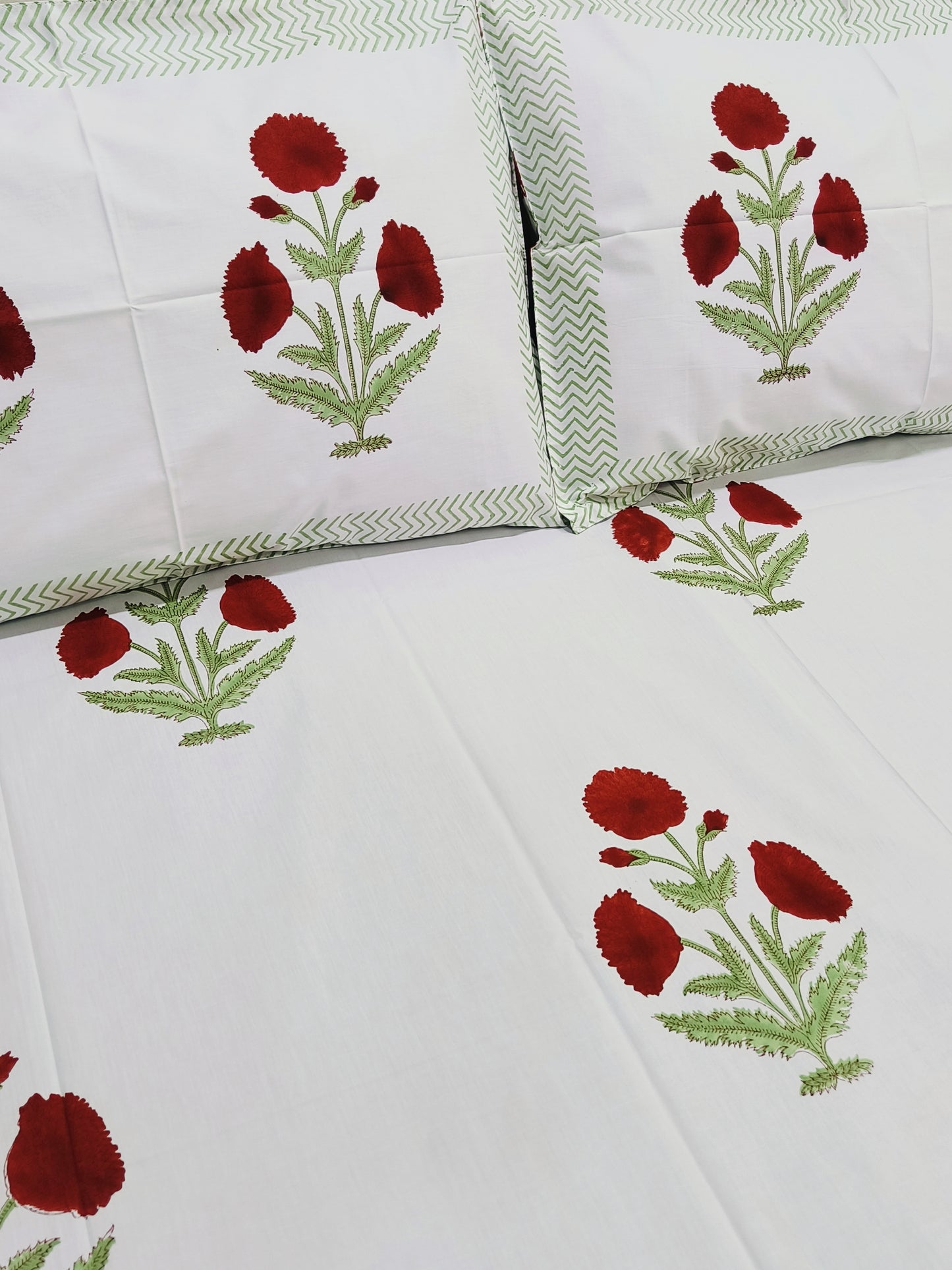FRESH ARRIVAL Handblock Printed Premium Bedsheets (Dispatch Time 24 Hours)