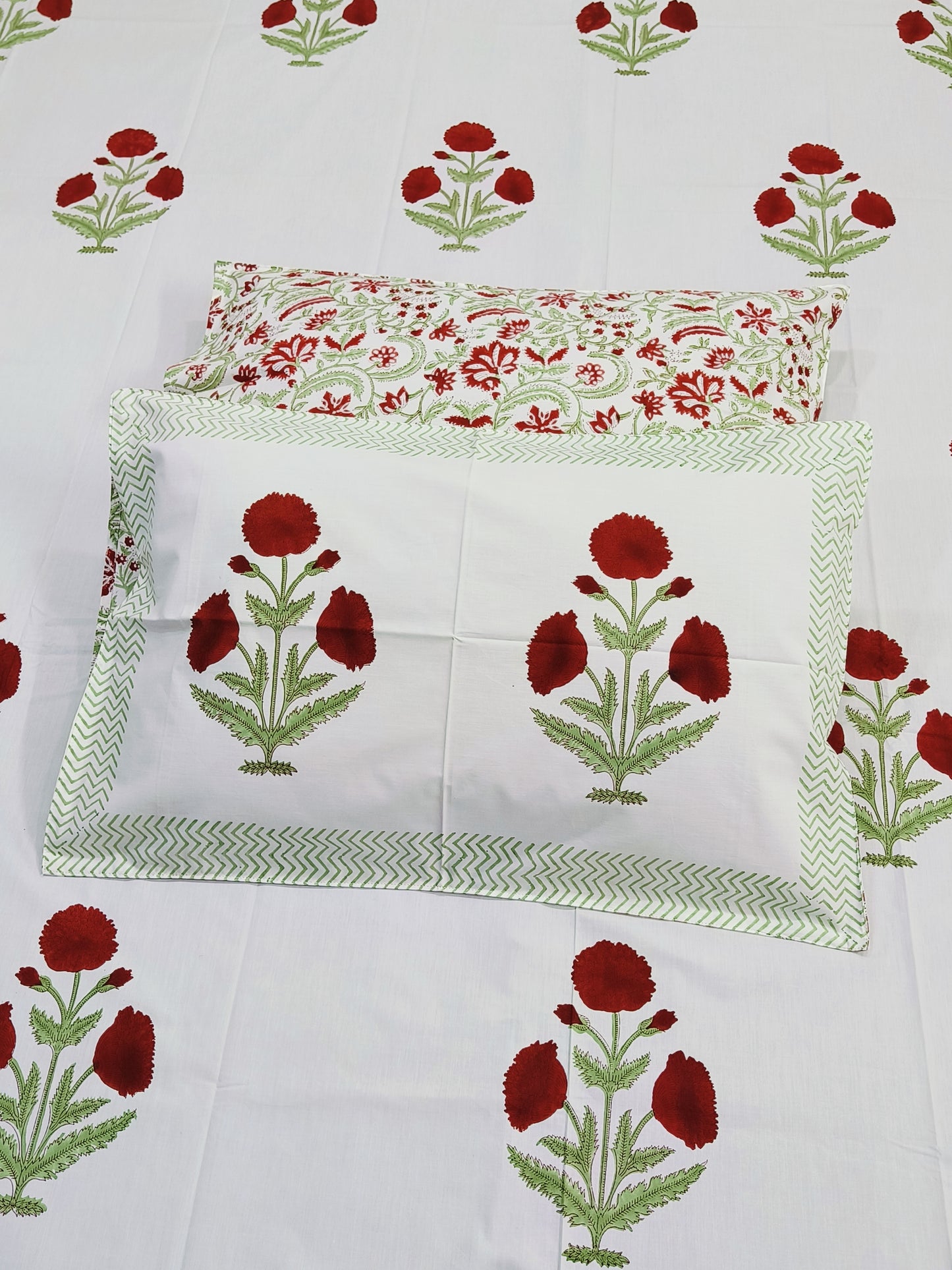 FRESH ARRIVAL Handblock Printed Premium Bedsheets (Dispatch Time 24 Hours)