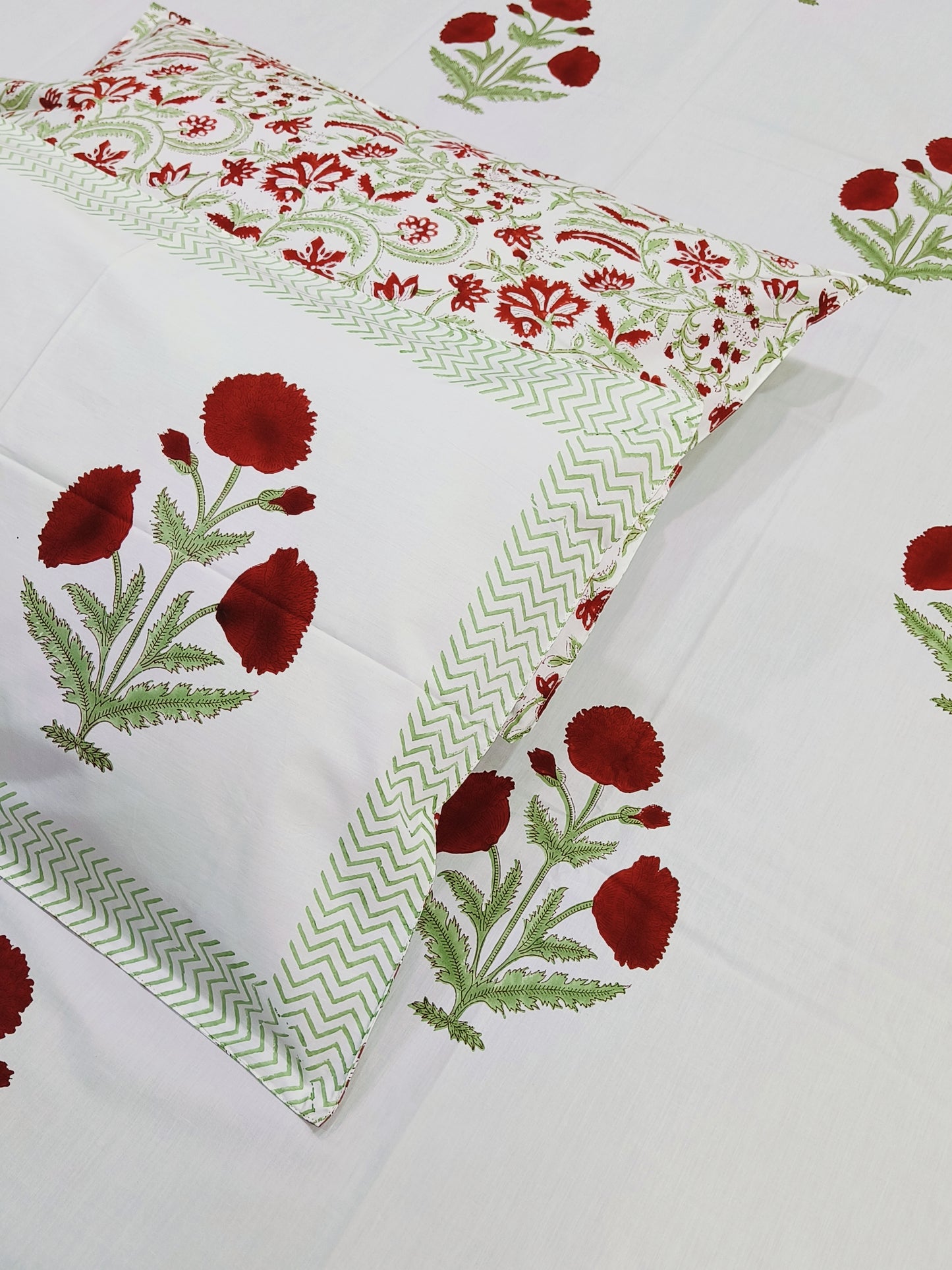 FRESH ARRIVAL Handblock Printed Premium Bedsheets (Dispatch Time 24 Hours)