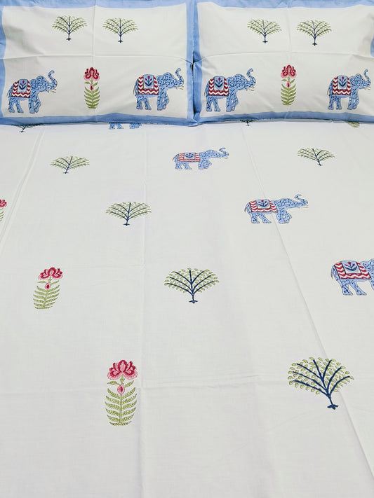 Bedsheet With King Size Pillow Cases