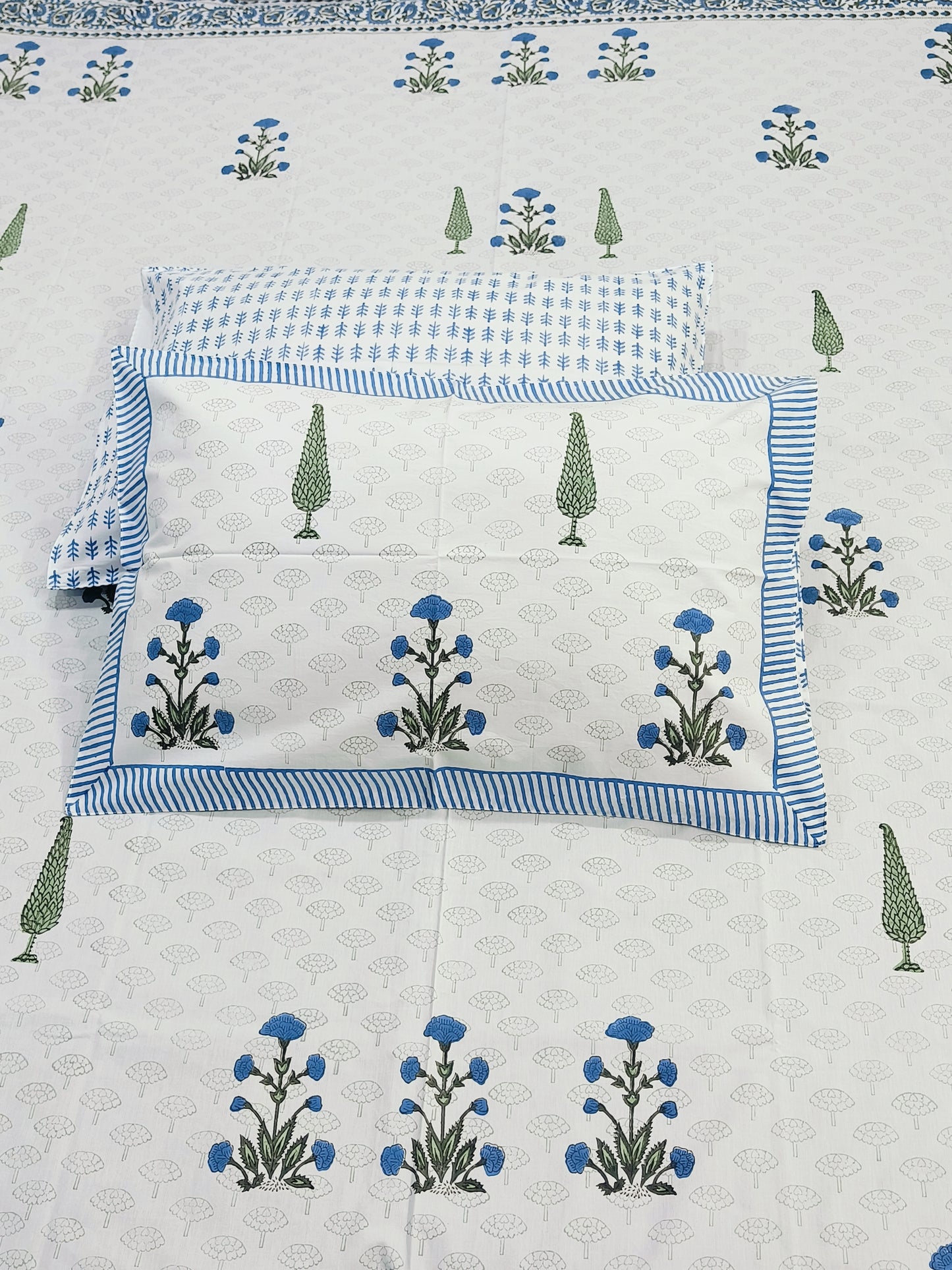 FRESH ARRIVAL Handblock Printed Premium Bedsheets (Dispatch Time 24 Hours)