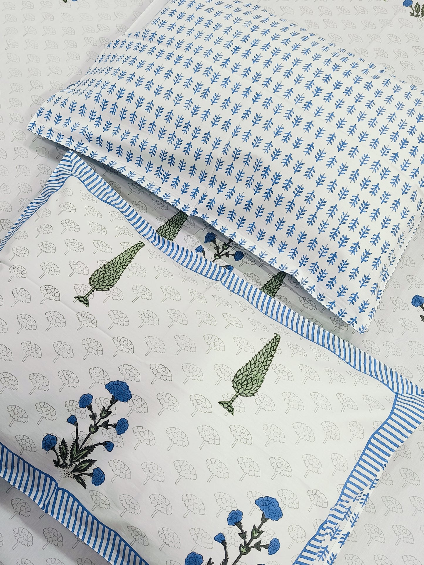 FRESH ARRIVAL Handblock Printed Premium Bedsheets (Dispatch Time 24 Hours)