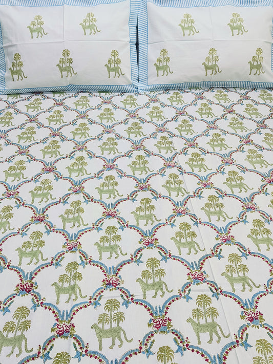 Bedsheet With King Size Pillow Cases