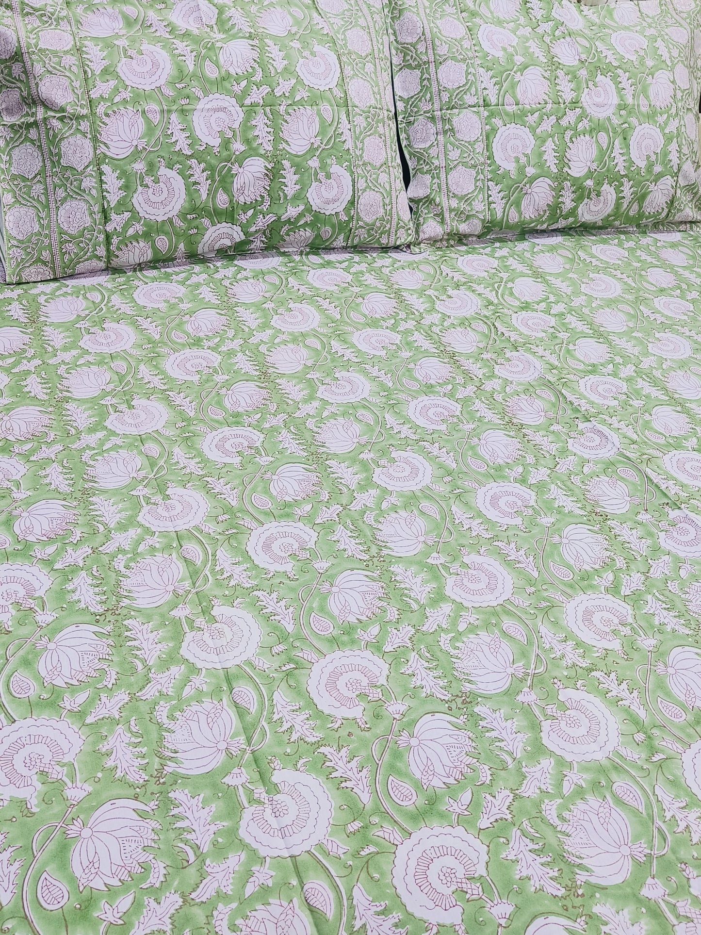 FRESH ARRIVAL Handblock Printed Premium Bedsheets (Dispatch Time 24 Hours)