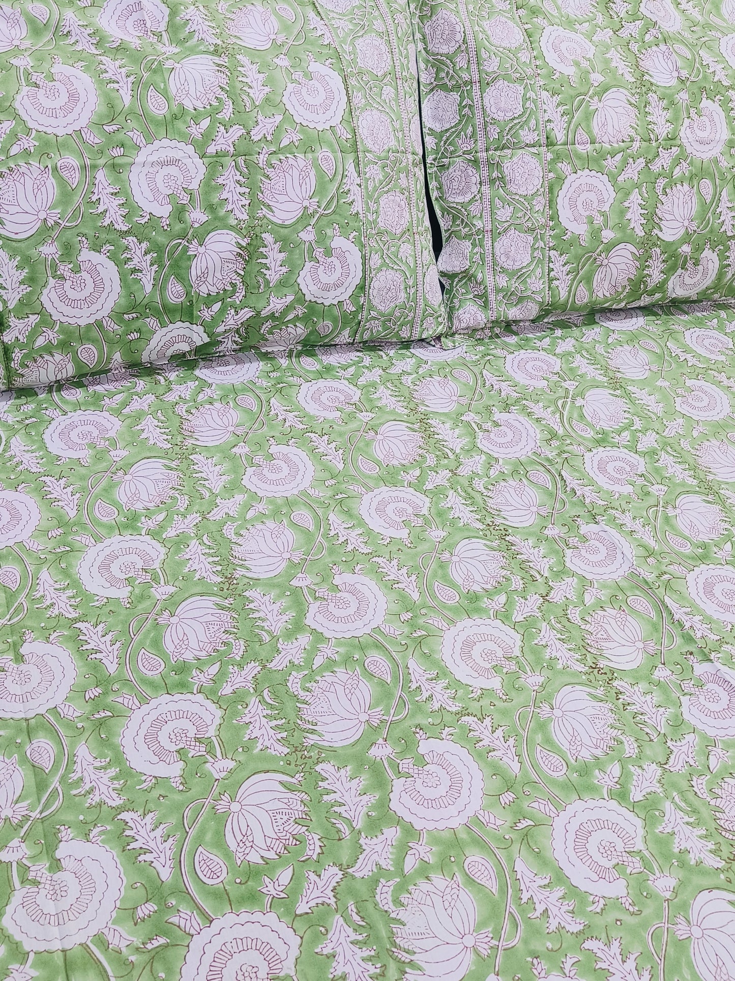 FRESH ARRIVAL Handblock Printed Premium Bedsheets (Dispatch Time 24 Hours)