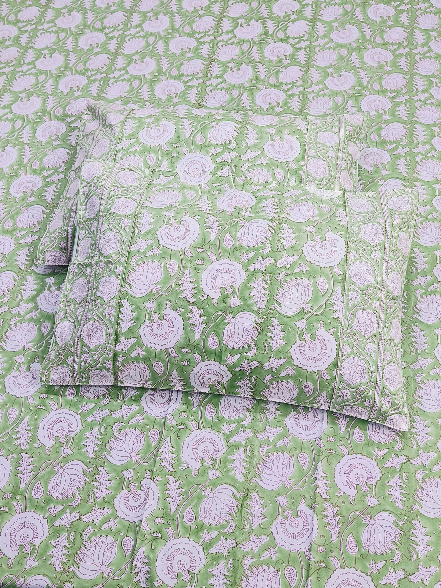 FRESH ARRIVAL Handblock Printed Premium Bedsheets (Dispatch Time 24 Hours)
