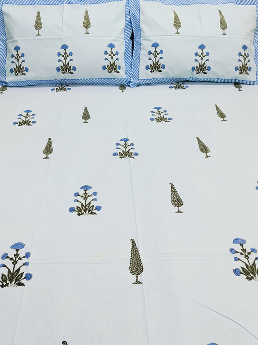 Bedsheet With King Size Pillow Cases