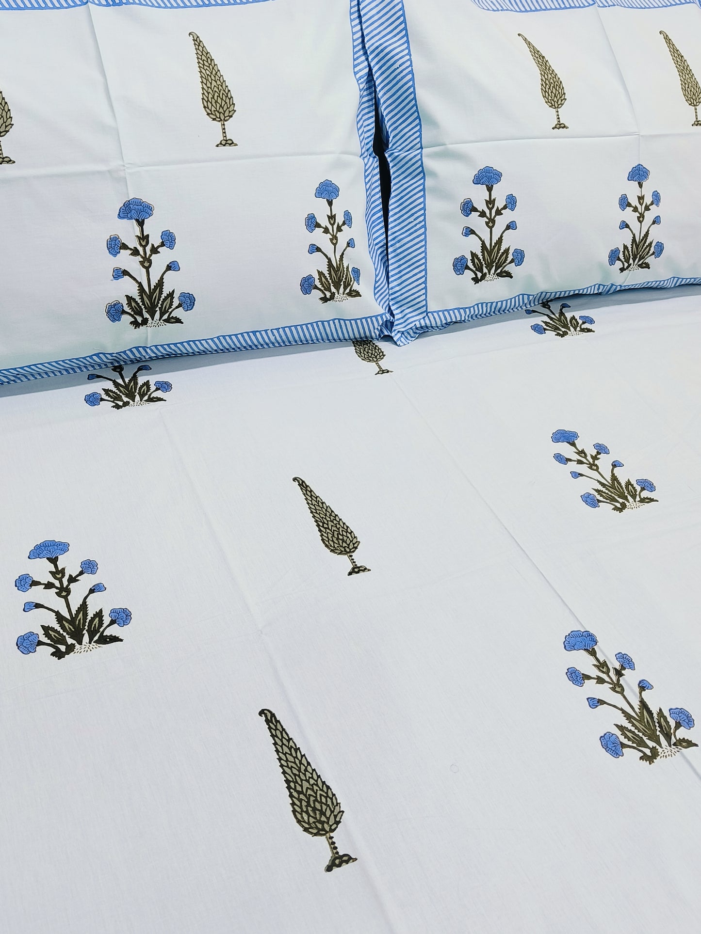 FRESH ARRIVAL Handblock Printed Premium Bedsheets (Dispatch Time 24 Hours)