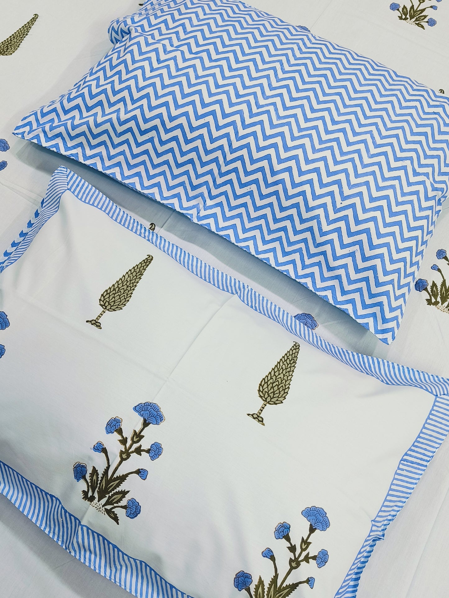 FRESH ARRIVAL Handblock Printed Premium Bedsheets (Dispatch Time 24 Hours)