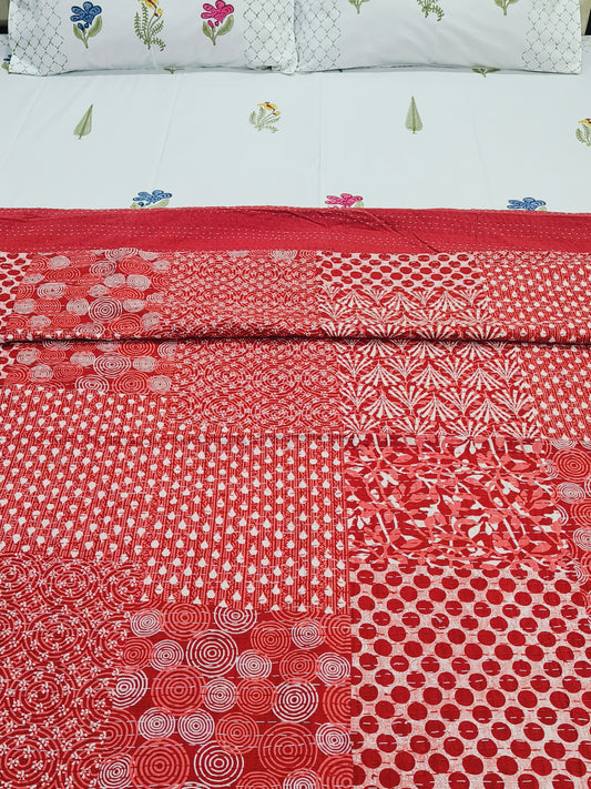 Kantha Bedcovers Printed Premium