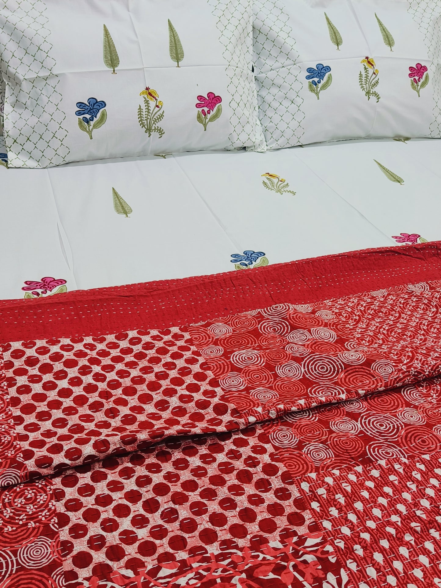 Kantha Bedcovers Printed Premium