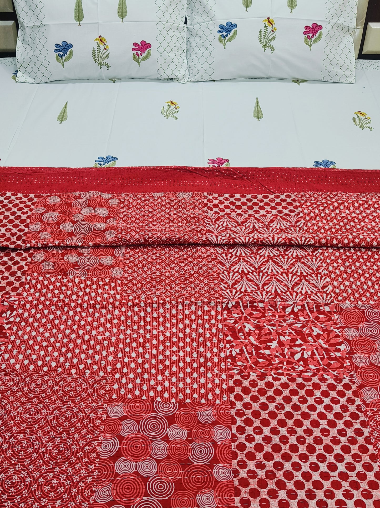 Kantha Bedcovers Printed Premium